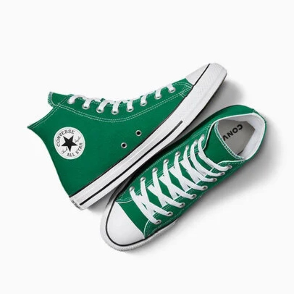 Green Converse High-Top Sneakers
